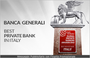 Banca Generali premiata come Best Private Bank in Italy dal Gruppo Financial Times