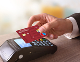 Carta di debito e-commerce contactless
